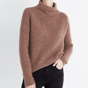 Madewell Brown Turtleneck Sweater